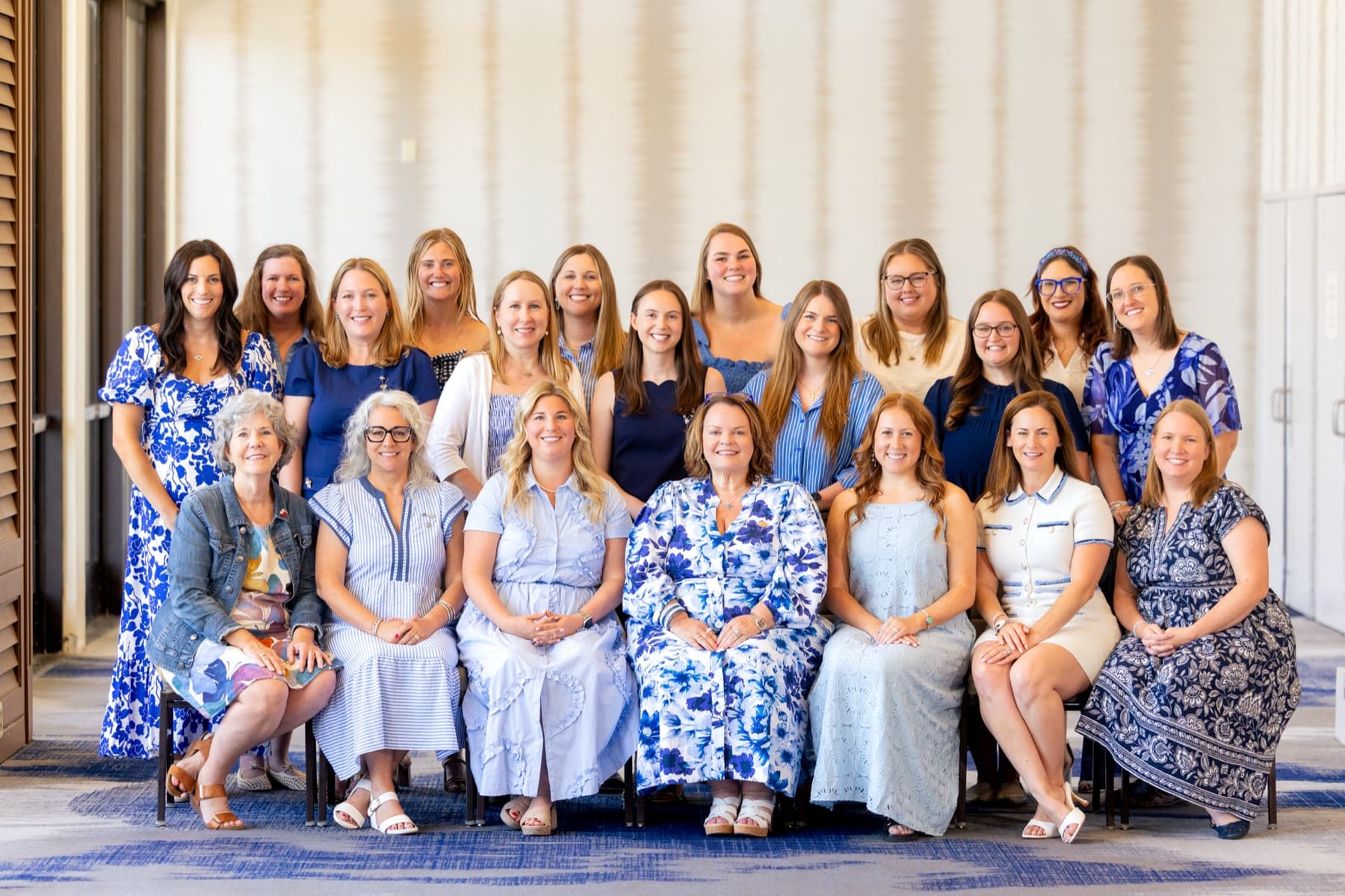 Reading social gathering at Alpha Delta Pi chapter retreat